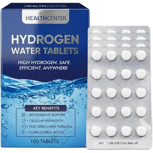 H2 Hydrogen Water Supplement Tablets, 100 Count - High-Concentration Molecular Hydrogen, Magnesium for Athletic Recovery & Cellular Energy Support