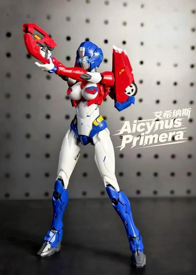 Deformed Toys Alsi Charming Ai Xi Mecha Red and Blue M66339S+ Assembly Toys Collection