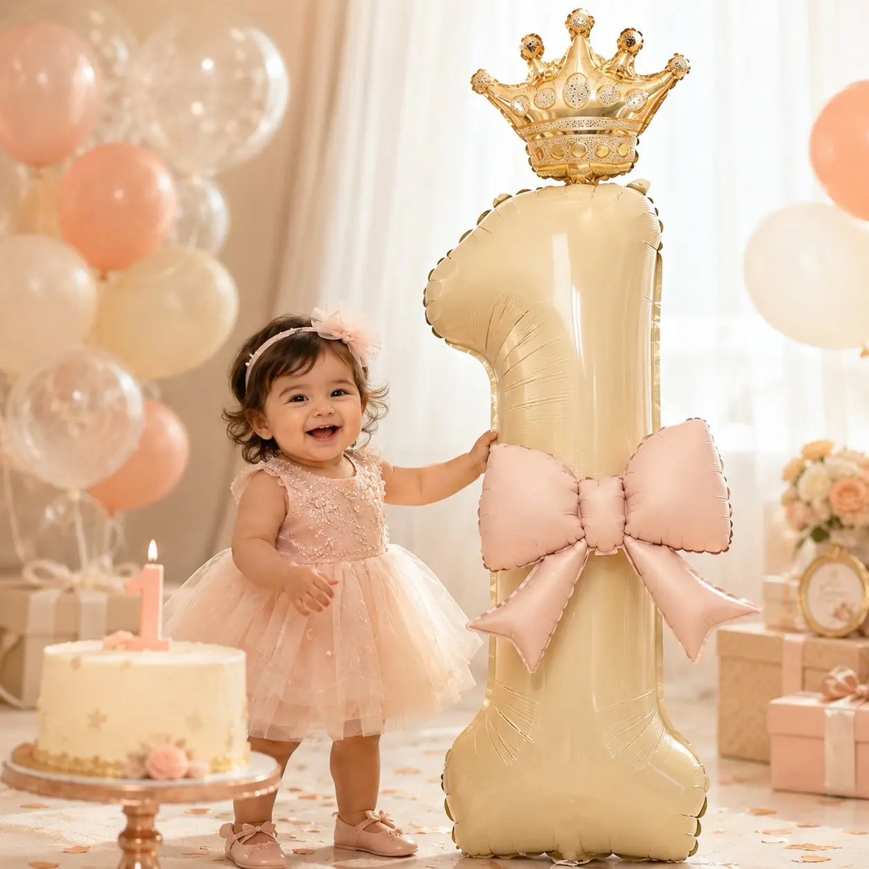 Digital Balloon Birthday Decoration Scene Setup, Boy Girl Kids Baby Living Room Atmosphere Photo Props, Anniversary Party Decorations