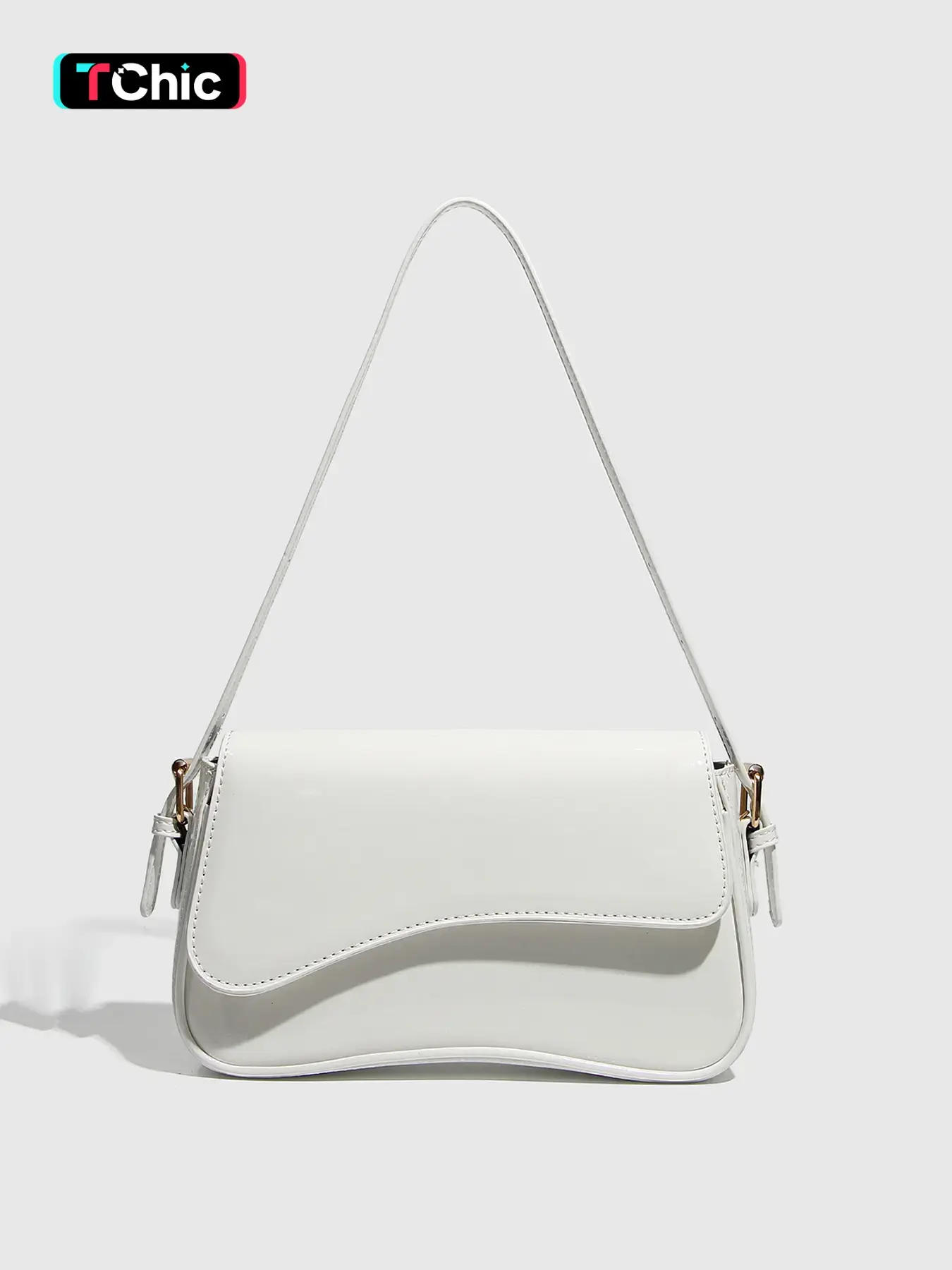 Women's Solid Color Hand Shoulder Bag, Fashionable PU Leather Crossbody Bag for Daily Used, Casual Trendy Versatile High-quality Casual Commuter Bag, Casual Trendy Purses, Handbag Shoulder Purse