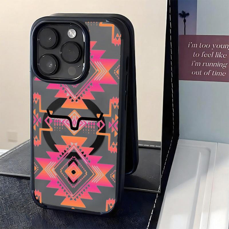 Aztec Pattern Phone Case Tribal Geometric Style for iPhone 17 16 15 14 13 12 11 Plus Pro Max. A8