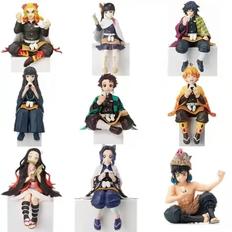 Demon Slayer Anime Figures 15cm Model Kimetsu No Yaiba Action Figure Nezuko Zenitsu Giyuu Kyoujurou Mitsuri Doll Toys for Kids