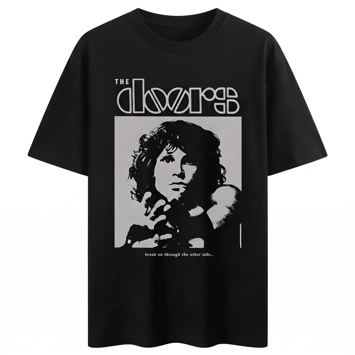 Men's/Women's Vintage Short-Sleeve T-Shirt |     The Doors band merchandise |     Retro 60s, 70s Rock Aesthetics |     Jim Morrison Printed T-Shirt