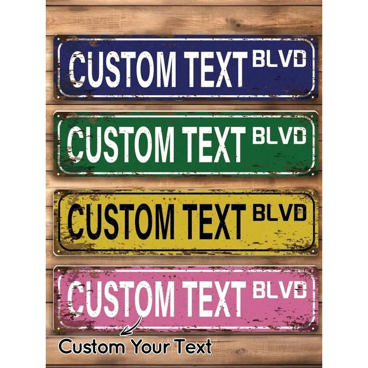 funny,1pc Personalized Vintage Street Sign Custom Text Metal Tin Wall Decor, Road Sign, Farm & Home Decor, Retro Custom, Unique, Ideal Gift For Her Him, Mother's Day, Birthday, Housewarming, Apartment Decor, Industrial Style, Vintage Vibes, Aesthetic Home