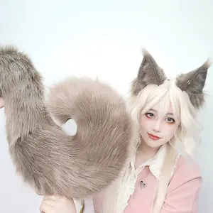 Halloween animal headband squirrel ears comic show costume party tail cos props squirrel beast ears tail suit