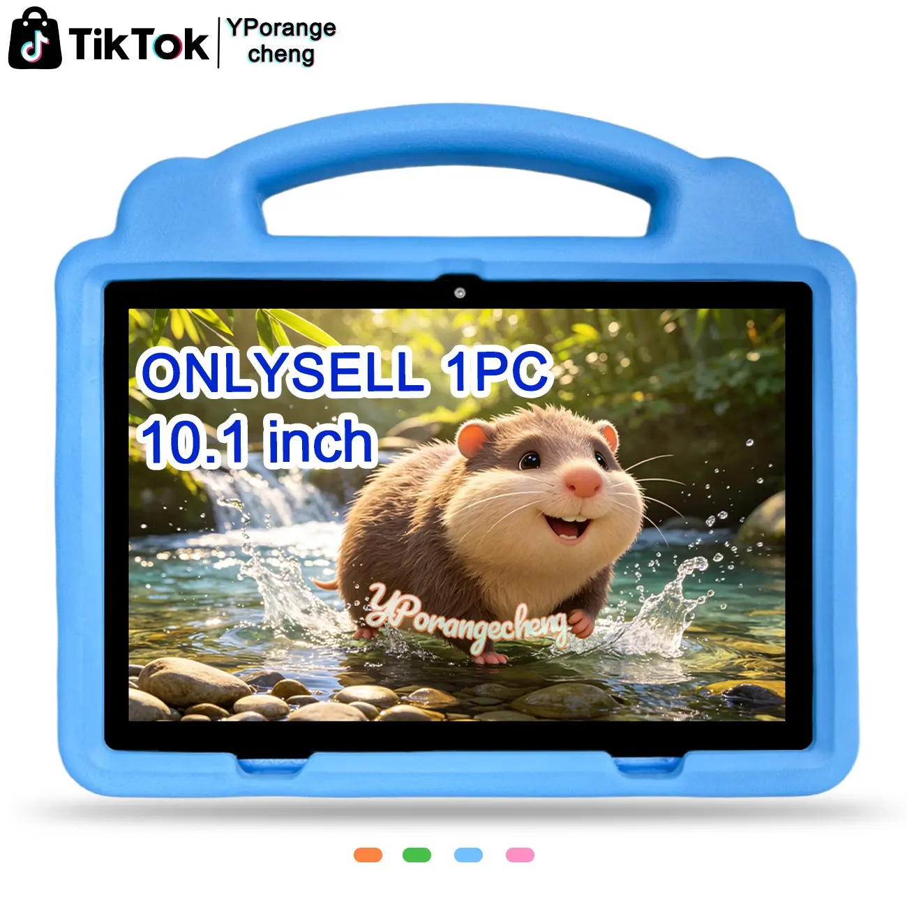 10.1-Inch Gaming Tablet, Android Tablet, All-in-One for Work, Study, Entertainment, HD Display, Dual Camera, 5G WiFi, Protective Case Included, Birthday, Christmas Gift for Teens (Blue/Pink, No Charger) #DealsForYouDays