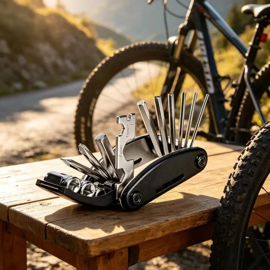 16-In-1 Practical Bike Repair Tool, Folding Bicycle Maintenance Kit, Essential Gear for Cyclists, Compact & Portable Design