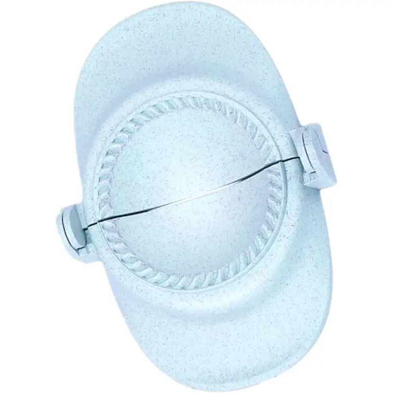 Light Blue Wheat Straw Dumpling Press Mold Household Quick Crimped Dumpling Making Tool
