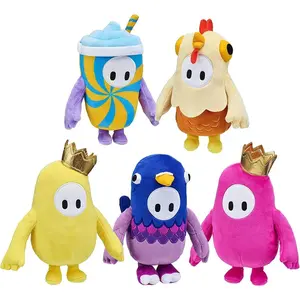New Jelly Bean Ultimate Knockout Plush Toy Cartoon Game Doll Decoration Room Sofa Children's Birthday Collection Gift