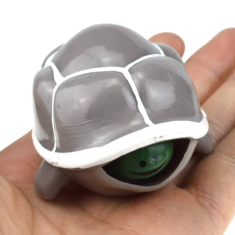 Whimsical Nylon Turtle Keychain - Funny Squeeze Fidget Toy with Telescopic Head, Unisex Stress Relief Accessory, Keychain for Purse, Classroom/Office Gift for Teens & Adults
