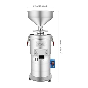 Peanut Butter Maker Machine, 33 Lbs/H Commercial Peanut Butter Machine, Electric Nut Butter Machine Grain Grinder, Peanut Butter Maker Sesame Sauce Grinder for Almonds Sesame 110V 1100W