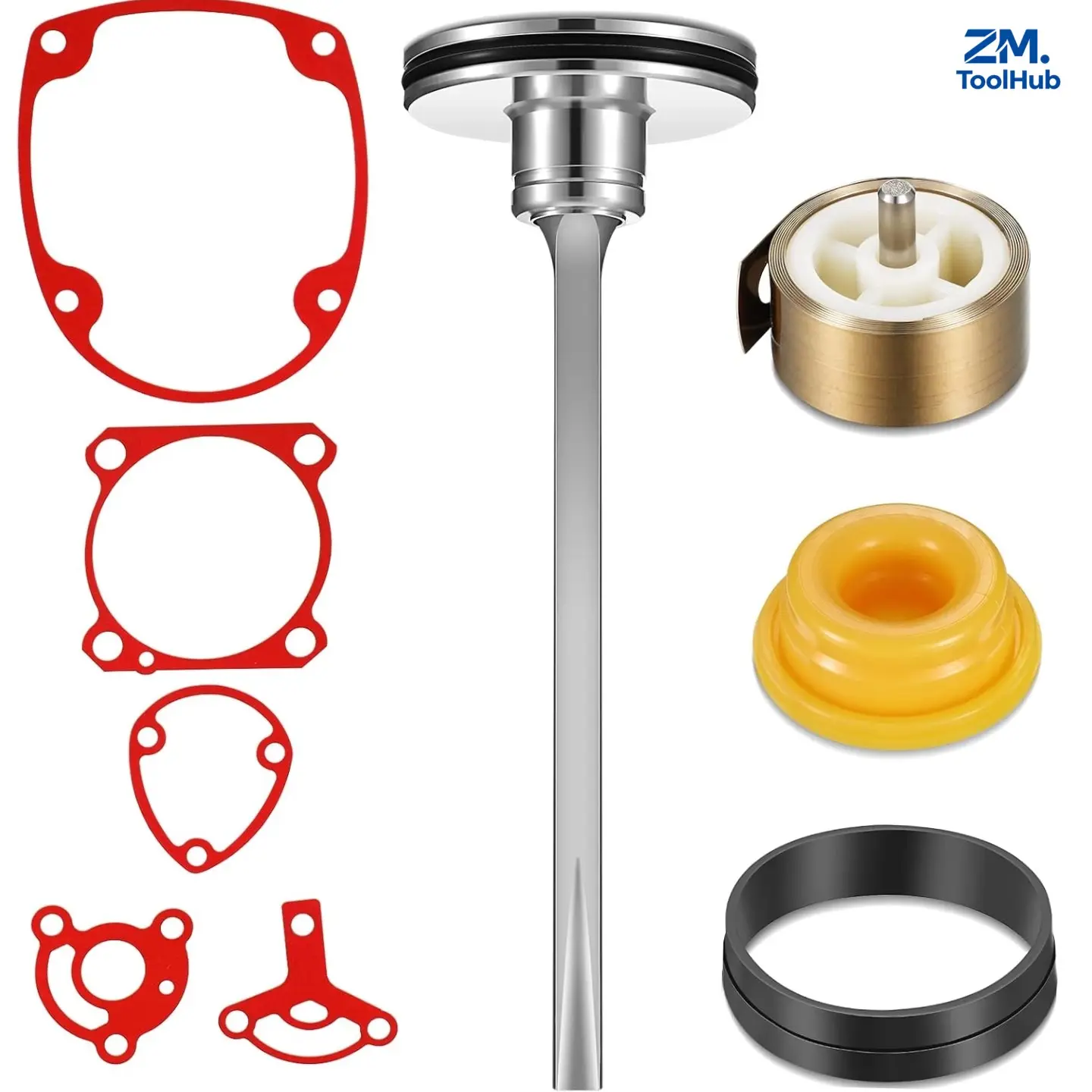 Multi Parts Service Kit 877-323 878-303, Includes Driver, Bumper, Ribbon Spring, Cylinder Ring & Gasket, Replacement Nail Gun Parts Compatible with Hitachi NR83A/A2 NR83A3 NR83A2 NR83A5 NR83A2 (S) DBM83-04 Guns