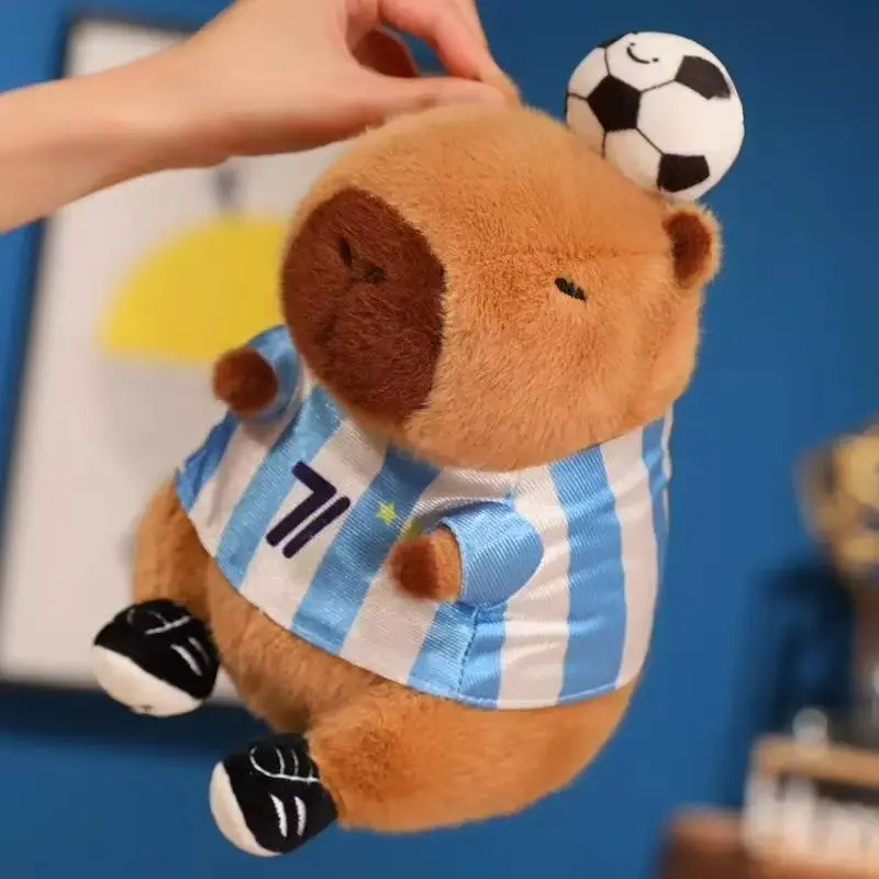 New Sports Capybara Plush Toy, Cute Football Water Buffalo Basketball Dolphin Doll, Gift, Birthday Festival Present, Best Choice, Capybara Stuffed Animal, Stuffed Animal Gifts