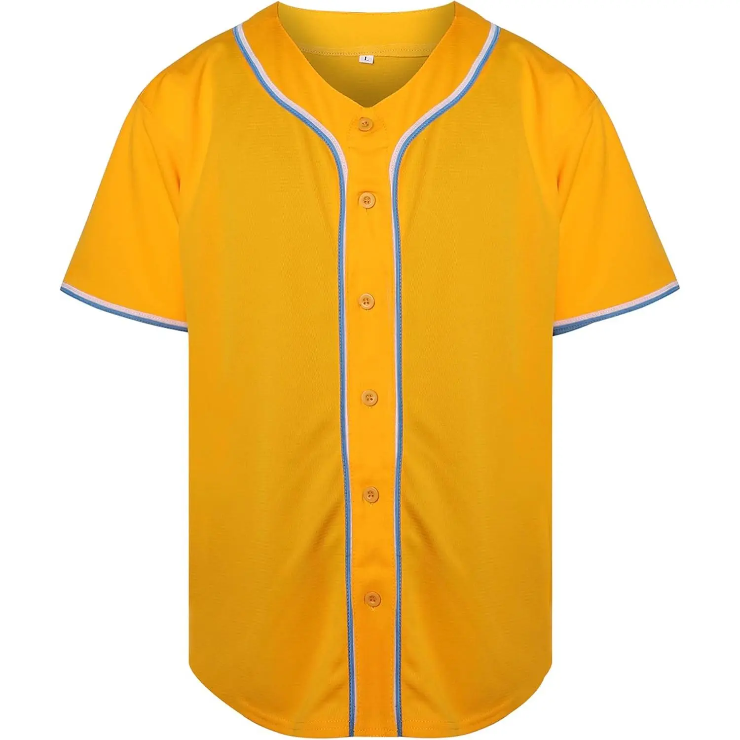 Phoneutrix Blank Plain Hip Hop Hipster Baseball Jersey Button Down Shirts Sports Uniforms Men Women Jersey