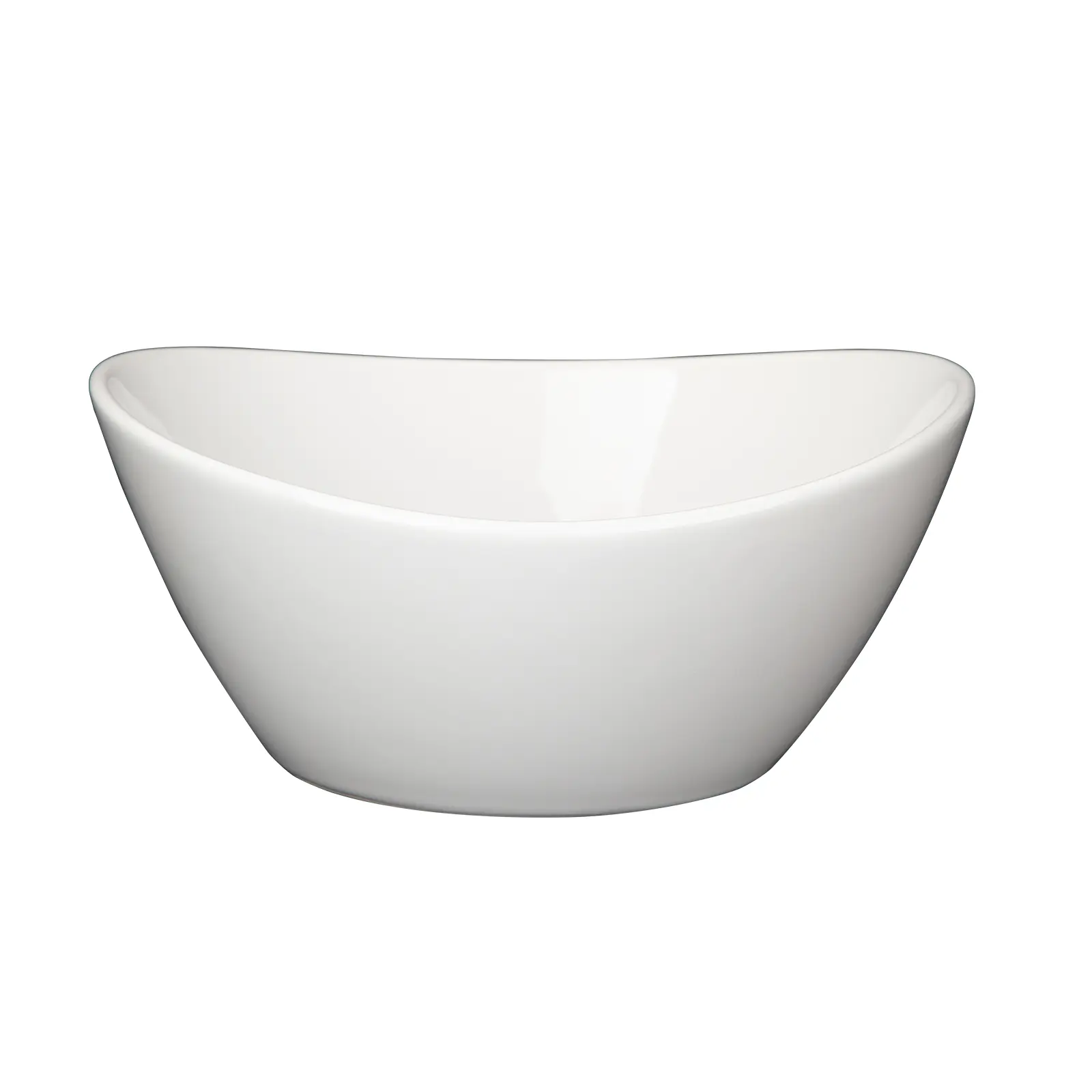 Set of 4 Large 42oz Porcelain Serving Bowls – 8 Inch Deep Oval Ceramic Dishes – Durable, Chip Resistant, Dishwasher & Microwave Safe – Perfect for Salad, Soup, Pasta, Kitchen & Party Use