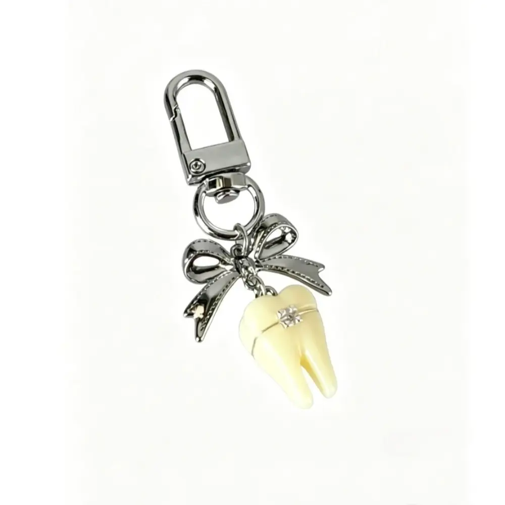 Cute Tooth Shaped Keychain, Fashionable Keychain for Women & Men, Trendy All-match & Exquisite Keychain for Birthday Gift, Keychain Kawaii, Keychain Pendant, Cute Keychain Accessory, Stylish Keychain