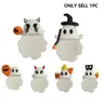 Ghostees Enchanted Phone Buddy, Cute Strong Adhesive Cling Decoration, Stick-On Halloween Ghost & Pumpkin Phone Topper for Smartphone, Peel-and-Stick Design Figurine All Models Phone Accessories, Cellphone Accessories
