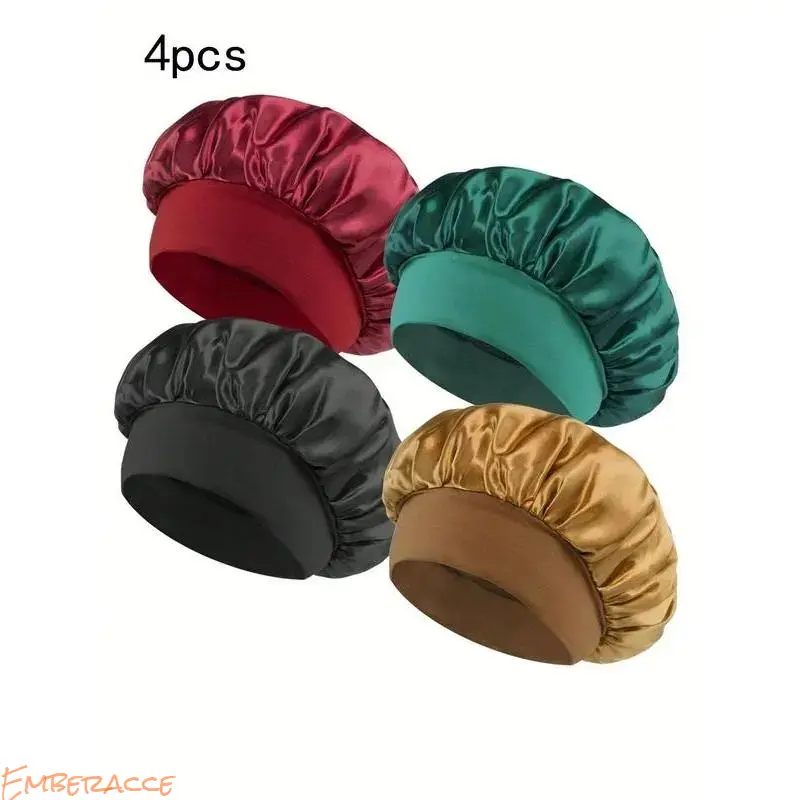 Women's Satin Hair Wrap Headband Bonnet, Heatless Hairstyle Preservation Band for Curly Hair, Soft Breathable Lightweight No Slip Sleep Headband, Comfortable Hair Protection Accessory for Sleeping, Workout, Outdoor Use
