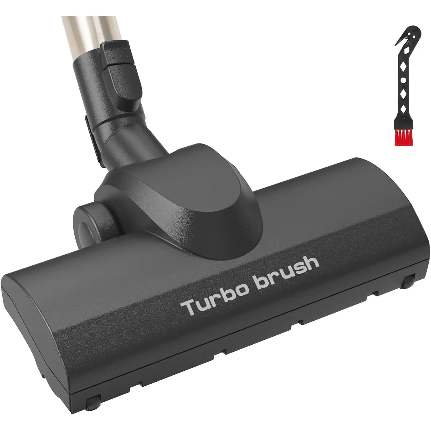 Turbo Brush Vacuum Head Attachment for Miele Vacuums, Black Turbine Floorhead with Roller Bristles for Pet Hair, Carpet, Rug, Hard Floor Cleaning