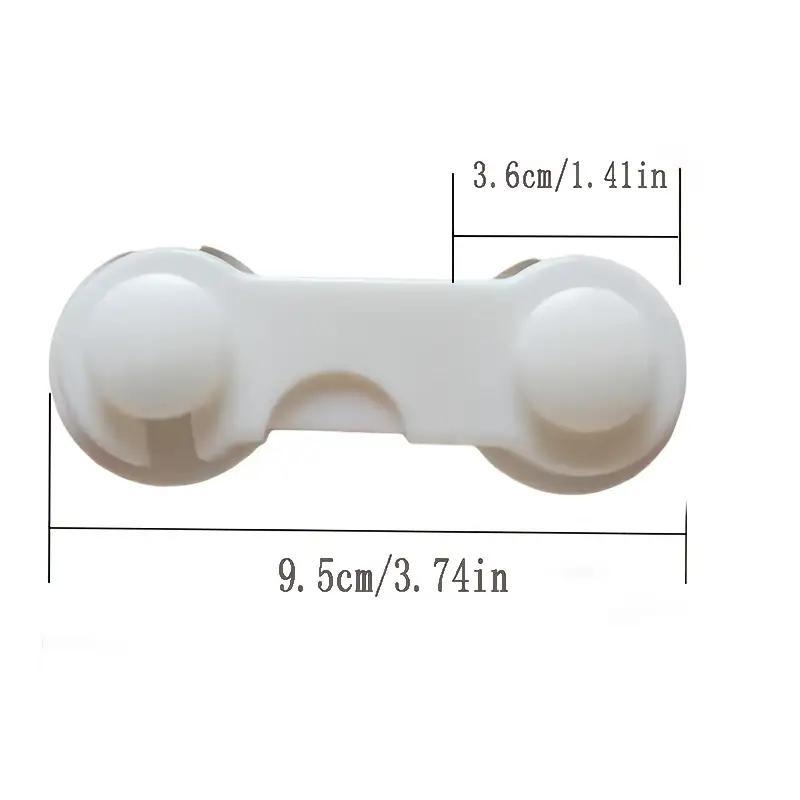 Safety Refrigerator Cabinet Lock, Window Closet Wardrobe Safety Lock,Cabinet Door Locks with Adhesive for Drawer Cupboards Fridge Closet and Pantry