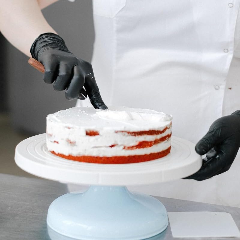 Disposable Nitrile Gloves - Latex-Free & Powder-Free for Beauty Cooking & Cleaning High-Quality Black Protective Items for Multiple Scenarios