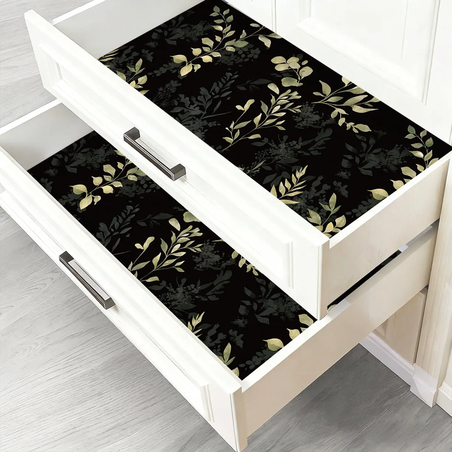Self Adhesive Shelf Liner, Drawer and Cabinet Liner, Kitchen Shelf Liner, Peel and Stick Non Slip Liners,  Contact Paper for Countertop Cupboard, 17.7 x 118 in
