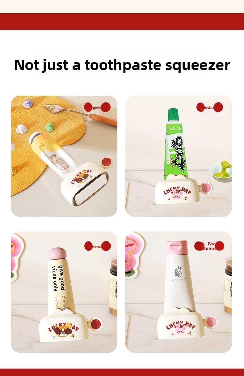 Magnetic suction toothpaste squeezer, household wall-mounted toothpaste clip, facial cleanser wall-mounted clip, toothpaste shelf squeeze toothpaste artifact