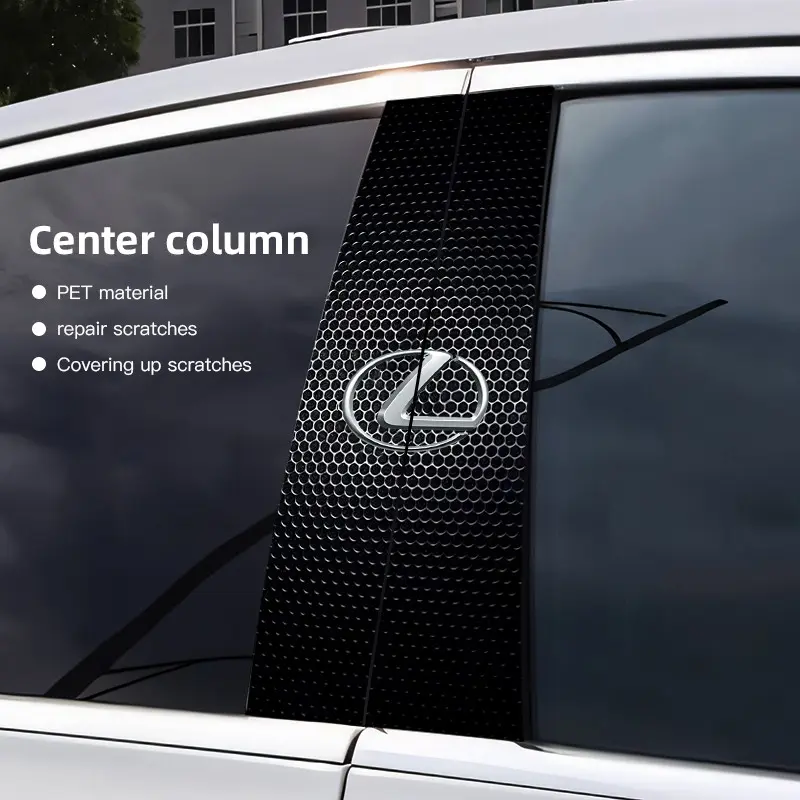 Car Stickers B-Pillar Center Column Decoration Cover Decals Auto Accessorie Car Accessories For Lexus LS LC RZ IS350 ES300 GS350 CT200h GX460 LX570 RX500h NX300 UX260 LM300 RC350 GS250 GS450h ES200 IS300 IS500 Stickers For Cars
