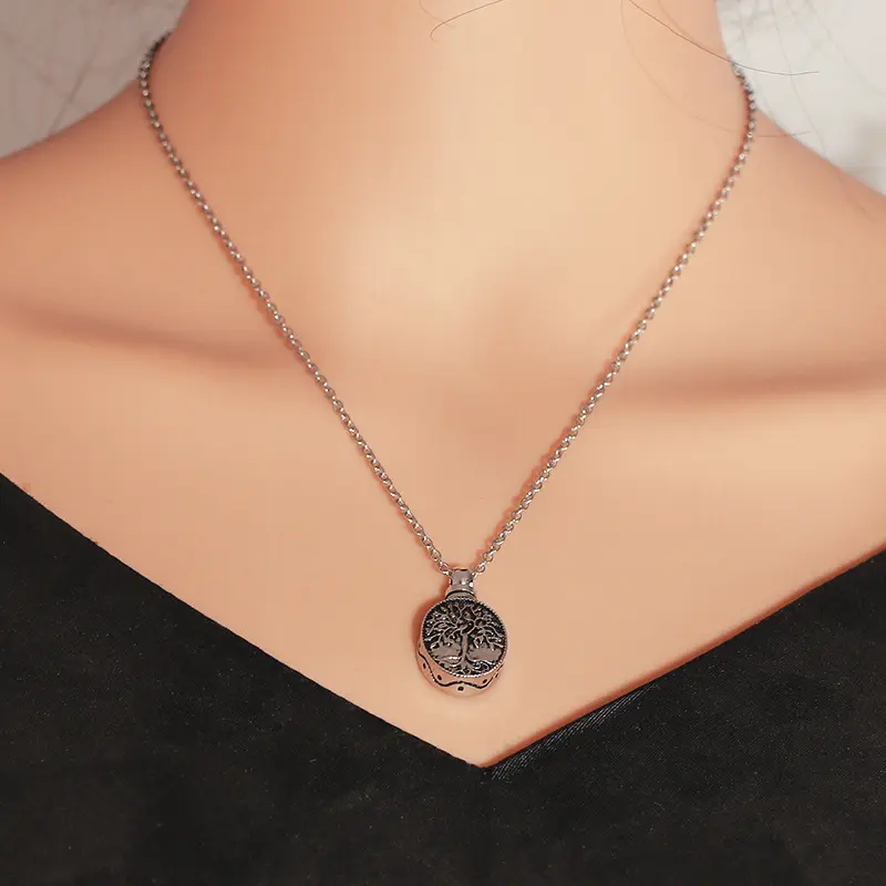 New Tree of Life Ashes Box Necklace Pendant to commemorate loved ones and pets