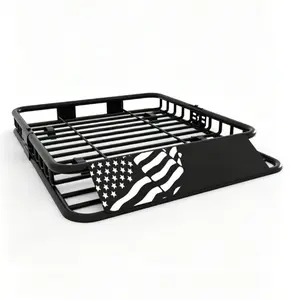 46x36 Inch Universal Roof Rack Cargo Basket 200 LBS Heavy Duty Rooftop Luggage Carrier for SUV Truck Vehicle