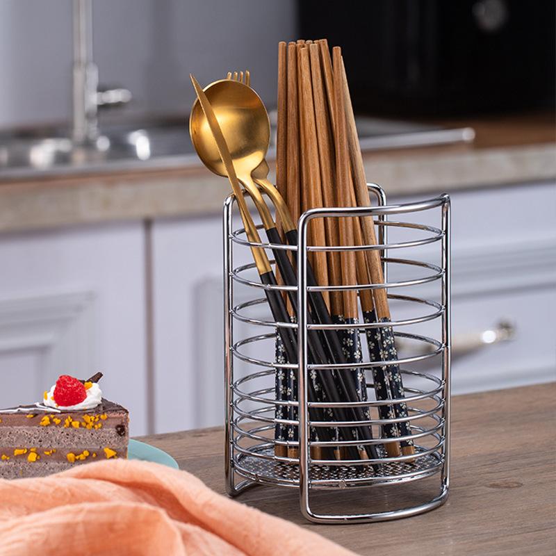 Countertop Storage Rack for Home Kitchen Tableware Creative Square Draining Chopstick Holder Knife and Fork Organizer Round Cage jewery transparent plastic box Mini Portable Jewelry Large Yellow Bin with Lid organization shoe cabinet fridge Compact USB