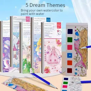 Watercolor Coloring Notebook Puzzle Graffiti Painting Notebook Drawing Notebook Coloring Notebook Notes Watercolor Paper Art Materials