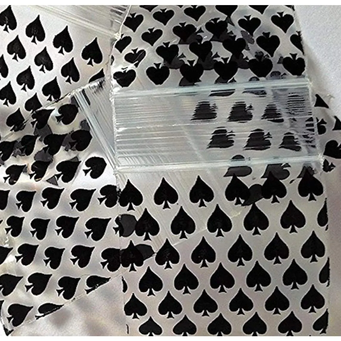 200-1.25" x 1.25" 125125 Small Zipper Lock Baggies Craft Resealable Plastic Baggy 2 Mil Zipper Poly Bags (Spade)