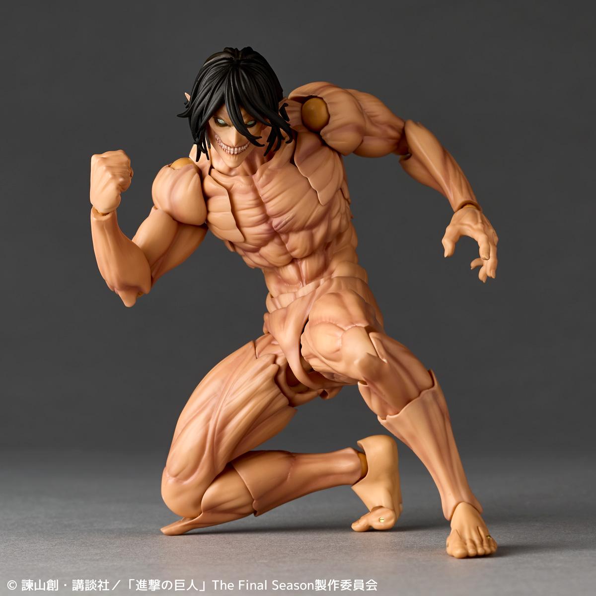 Original In Stock Revoltech AMAZING YAMAGUCHI Eren Jaeger Anime Action Figures Model Collection Toy