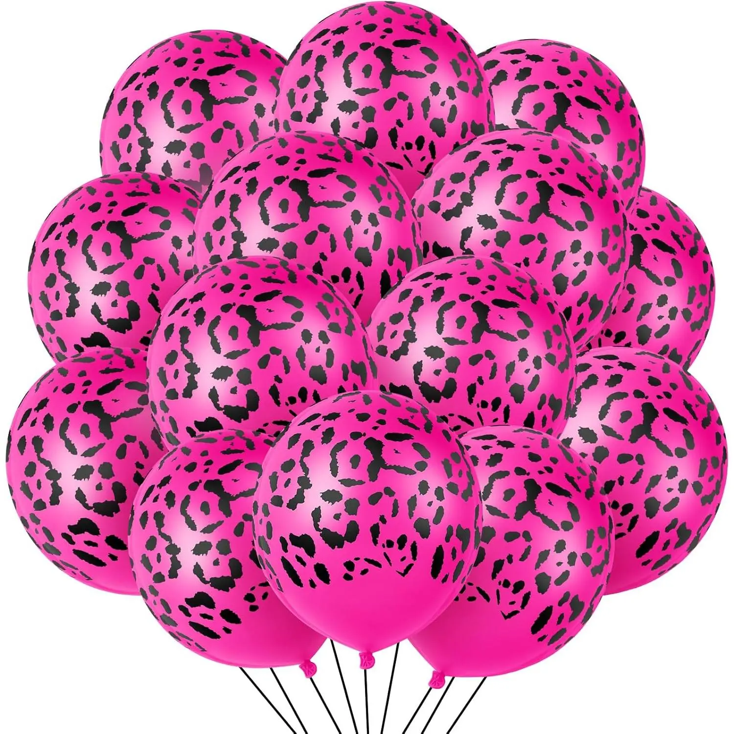 Okay, this is the processed product title:  36 Pcs Cheetah Balloons Leopard Print Balloons 12 Inch Spots Latex Leopard Jungle Animal Decorations for Cheetah Zoo Theme Birthday Party Supplies (Rose Gold)