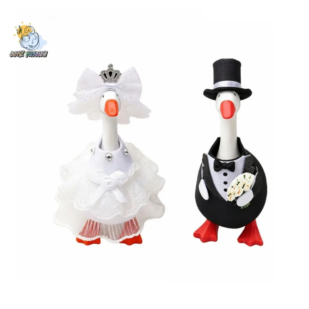 Desk Goose Wedding Outfit Bridal/Groom Costume and Bow Headband/Top Hat