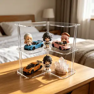 1 Set Of Multifunctional Acrylic Display Stand, Suitable For Personal Collection And Commercial Storage Display, High Transparency, Sturdy, Suitable For Cosmetics, Collectibles, Cupcakes, Suitable For All Scene Display Stands