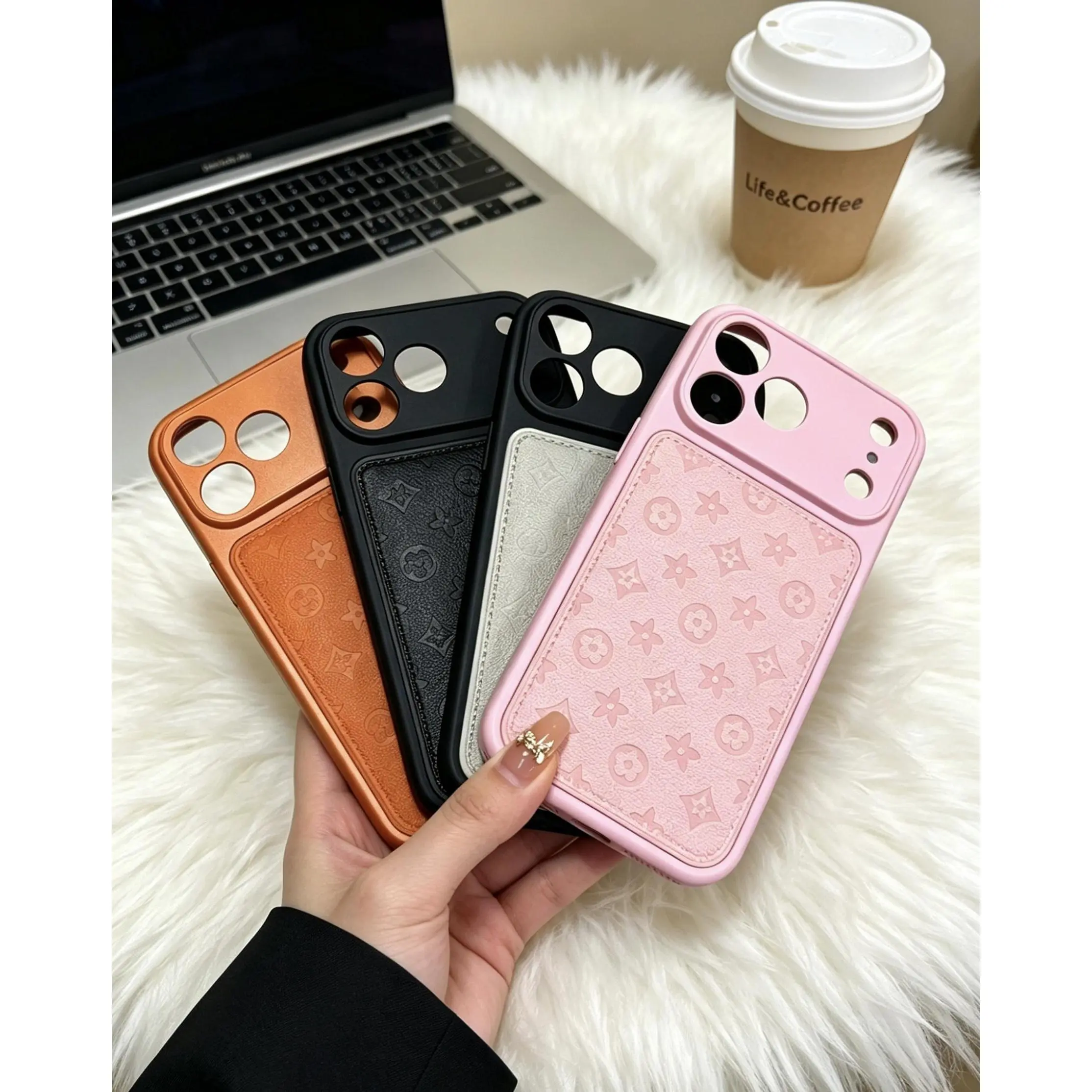 Luxury Leather Phone Case - High-End Fashionable Casing for iPhone 17,16,15,14,13 Pro Max/Plus - Protective Cover, Universal Mobile Phone Accessories for Men and Women, Smartphone, Cellphone