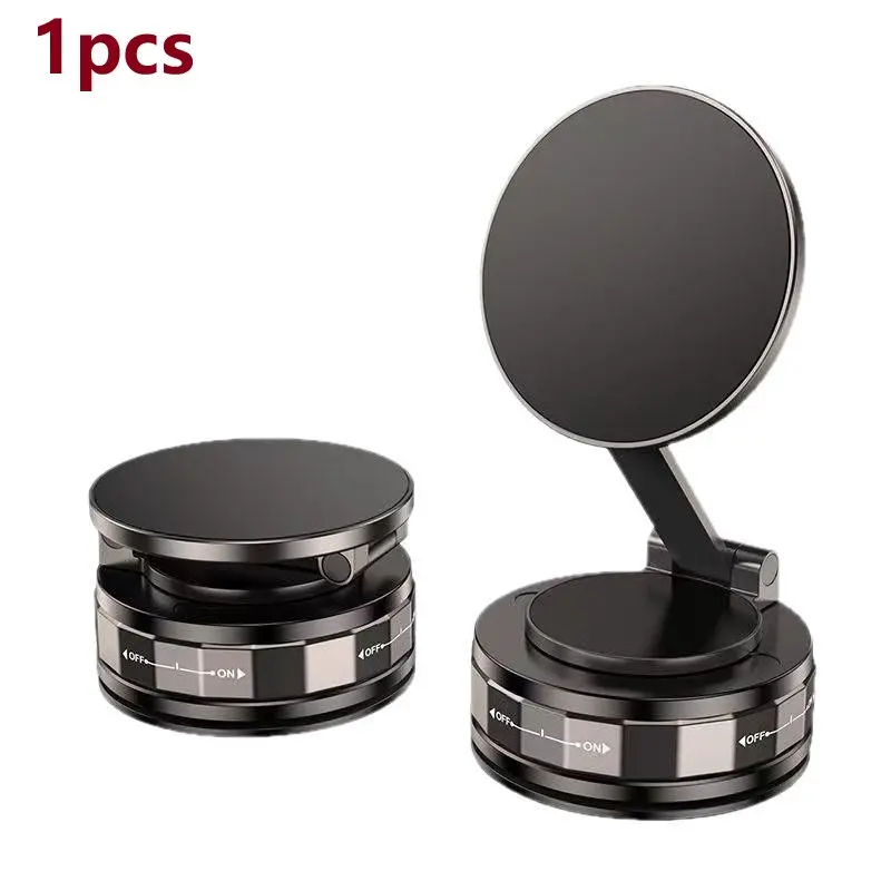 Super Stable Magnetic Car Phone Holder, Dual Suction Design, 360° Rotation, Abs Material, Adjustable, Fits All Smartphones, Foldable, Portable, Phone Holder For Car
