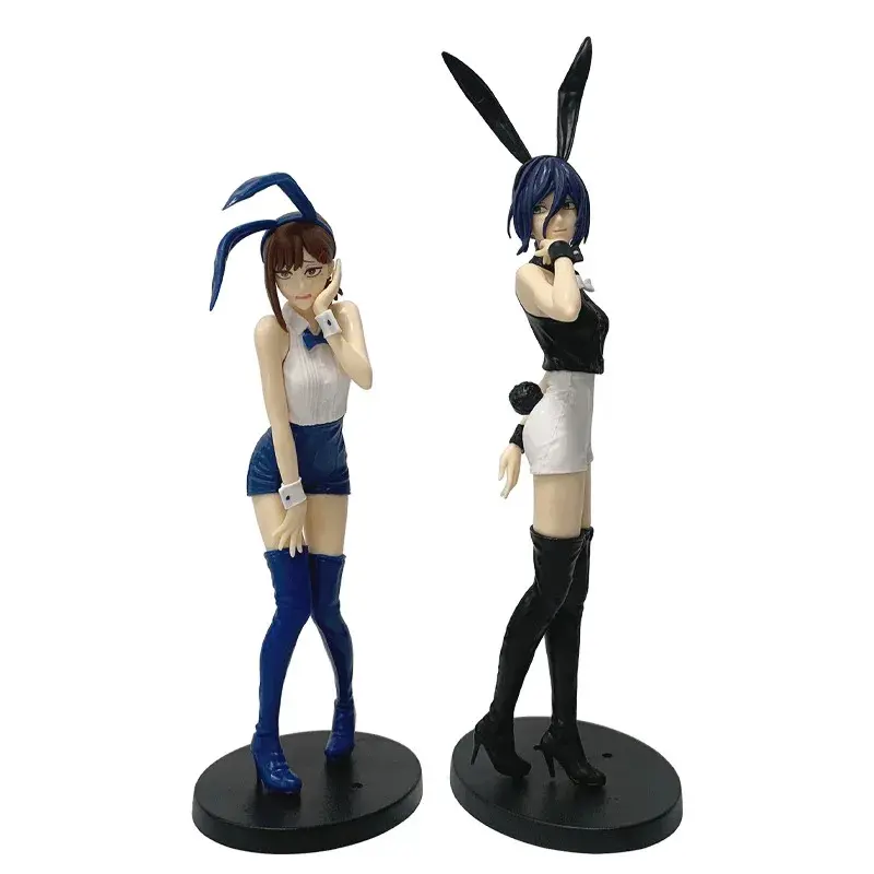 23-29cm Chainsaw Man Amine Figure Reze Higashiyama Kobeni Bunny Girl PVC Collectiable Model Ornament Toys Fans Birthday Gifts