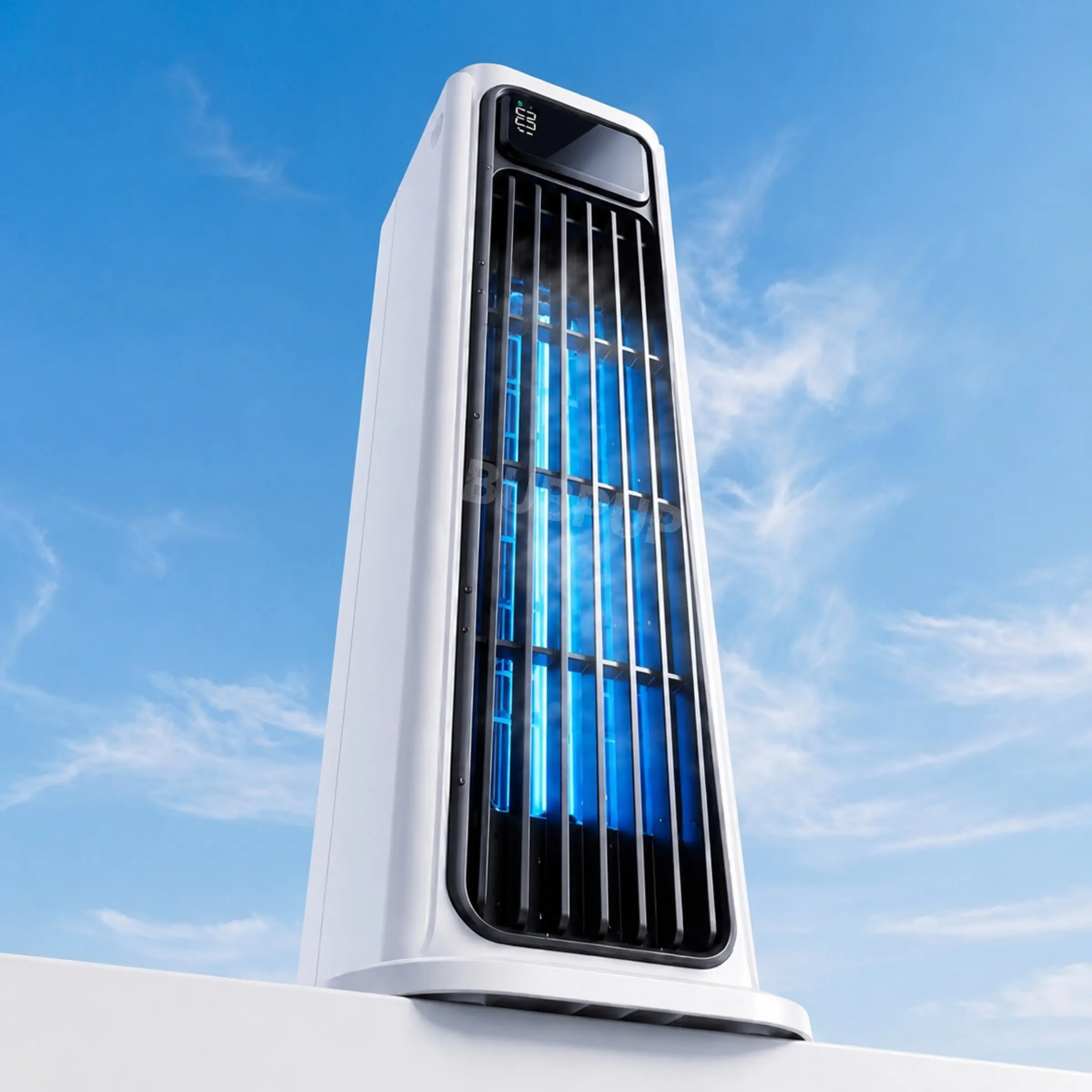 Tower Fan for Bedroom, 2026 Upgraded DC Motor, Personal Standing Fan, 5 Speeds, 90° Oscillating Bladeless Fan, 3-in-1 Multi-function Fan Wall / Tower / Desk Fan ideal for Living Room, Office, Home