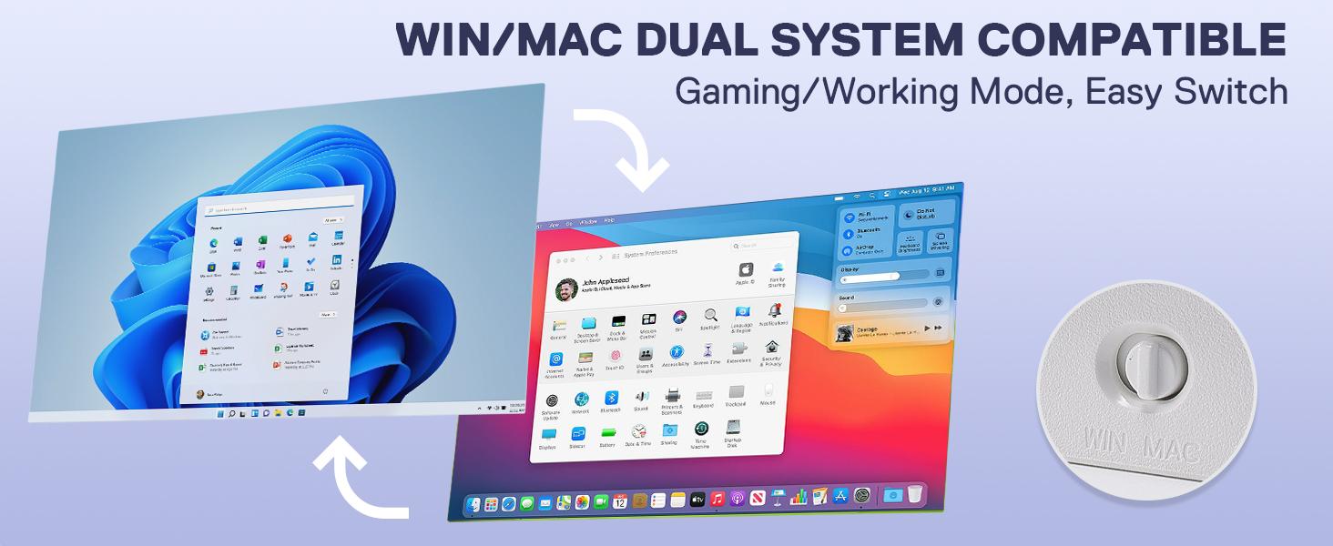 Redragon K745 PRO Wireless Gasket RGB Gaming Keyboard, 108 Keys Mechanical Keyboard w/Extra 4 Hotkeys, Hot-Swap South-Facing LED Socket, 5-Layer Noise Dampening, Round PBT Keycaps, Mint Mambo Switch,Charming Purple