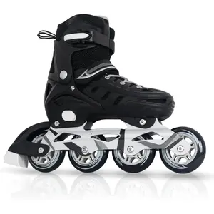 Adults Adjustable Inline Skates, Safe and Durable Roller Skates with Giant Wheels, High Performance Professional Skates for Men Women Youth
