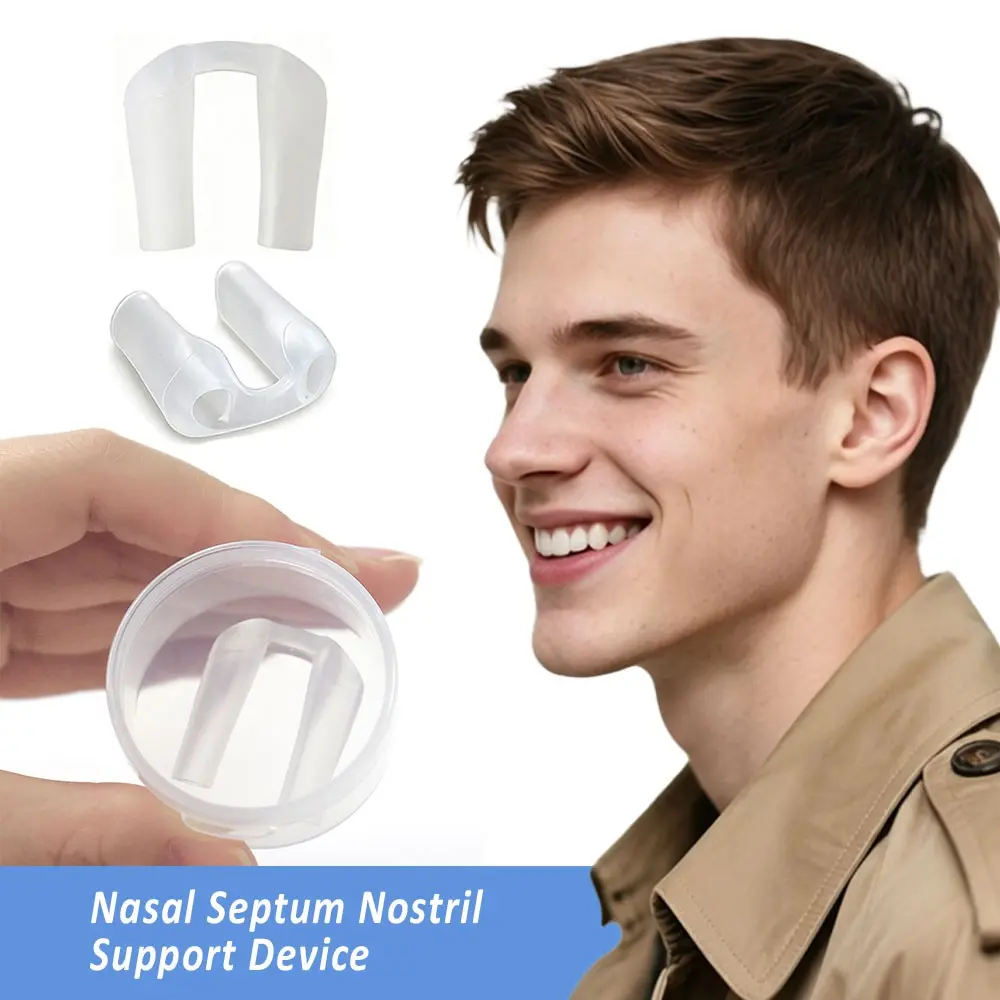 Silicone Nasal Dilator Septum for Nostril Retainer Rhinoplasty Internal Nasal Splint No.6/7/8/9/10/11/12 Nostril Retainer Nose Shaping Clip Nose Support Reusable