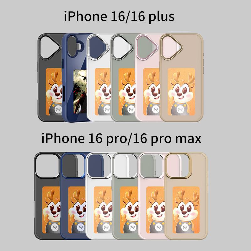4-Color Ink Screen Projector DIY Protective Phone Case Cover, NFC Smart Screen Projector Phone Case Cover, Al Smart DIY Design Pattern Phone Case Cover for iPhone 11 12 13 14 15 16 17 Accessories