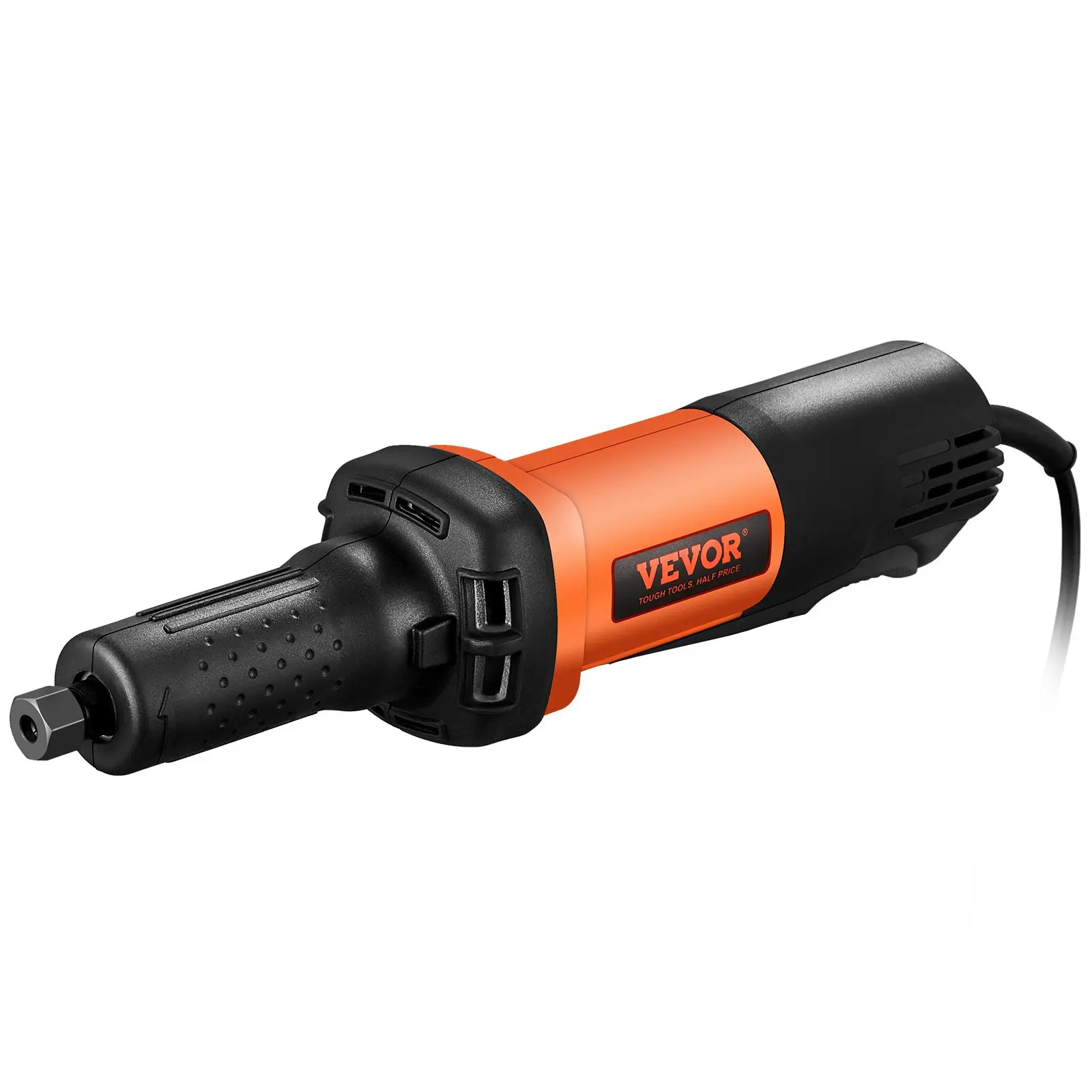 toolupgrade VEVOR Corded Die Grinder, 1/4"-1/8" Collets, 10000-28000 RPM Variable Speed, 1.9 kg (4.2 lbs) Heavy Duty Handheld Grip Electric Tool for Rust Removal, Grinding