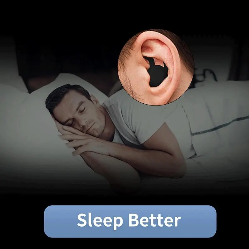 Noise-Reducing Silicone Soundproof Earplugs, Waterproof Swimming Earplugs, Student Dormitory Noise Prevention, Sleep Noise Prevention