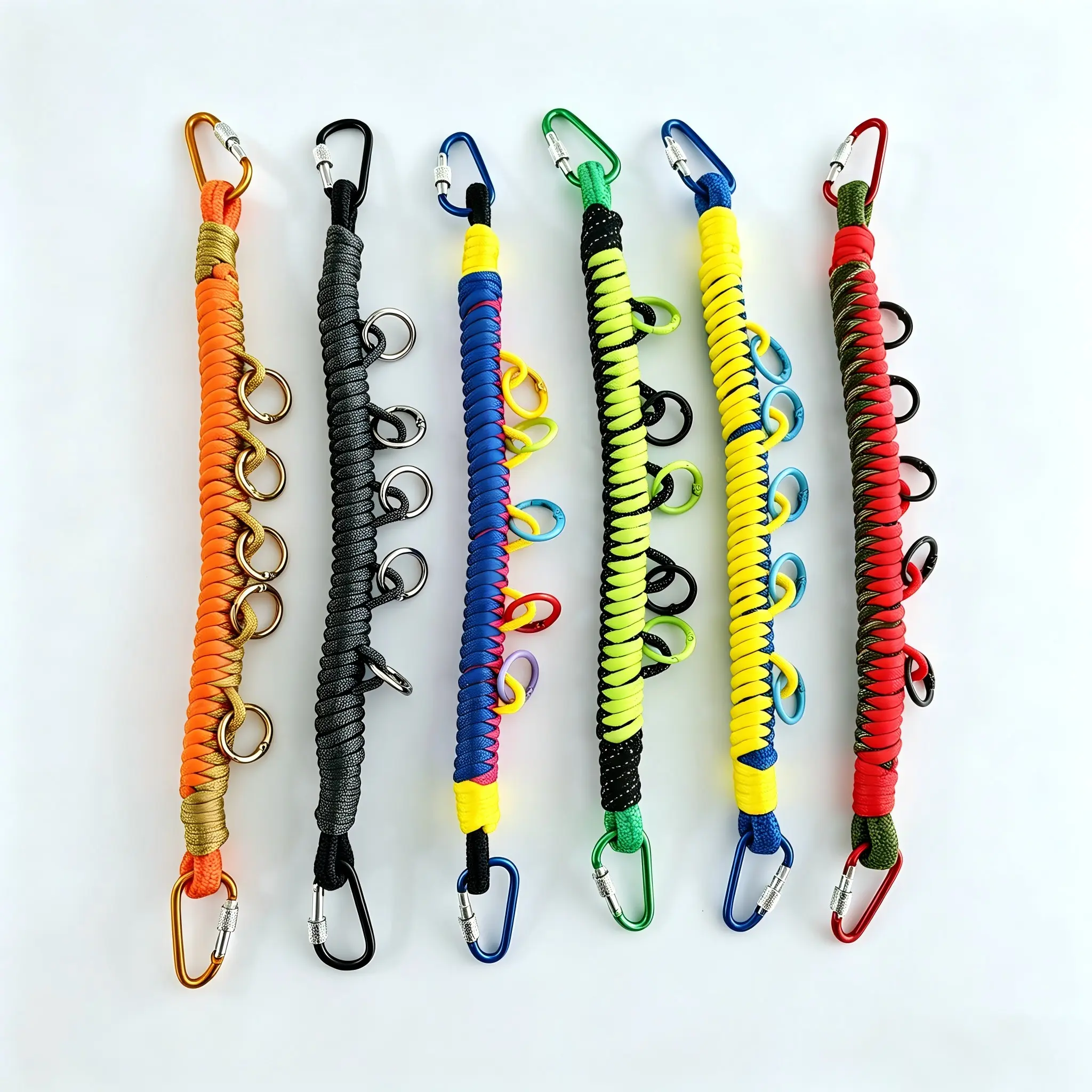 Dual Color Hiking Backpack Lanyard, Outdoor DIY Rope for Trekking, Adjustable Strap for Gear Organization, Durable Design for Adventure Enthusiasts