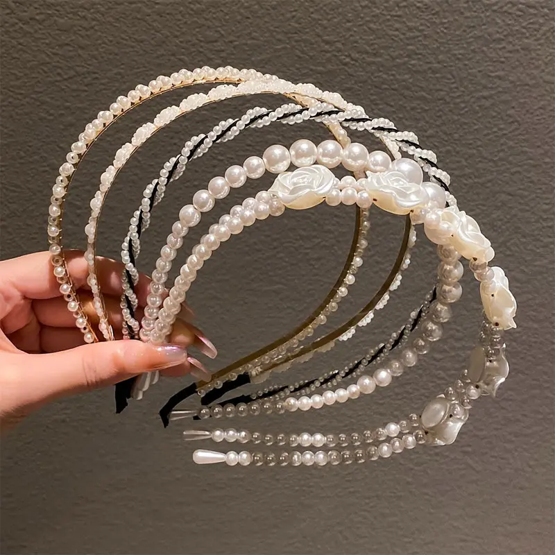 Unisex 10Pcs/Pack Elegant Sweet Imitation Pearl Beads Hair Accessory Set