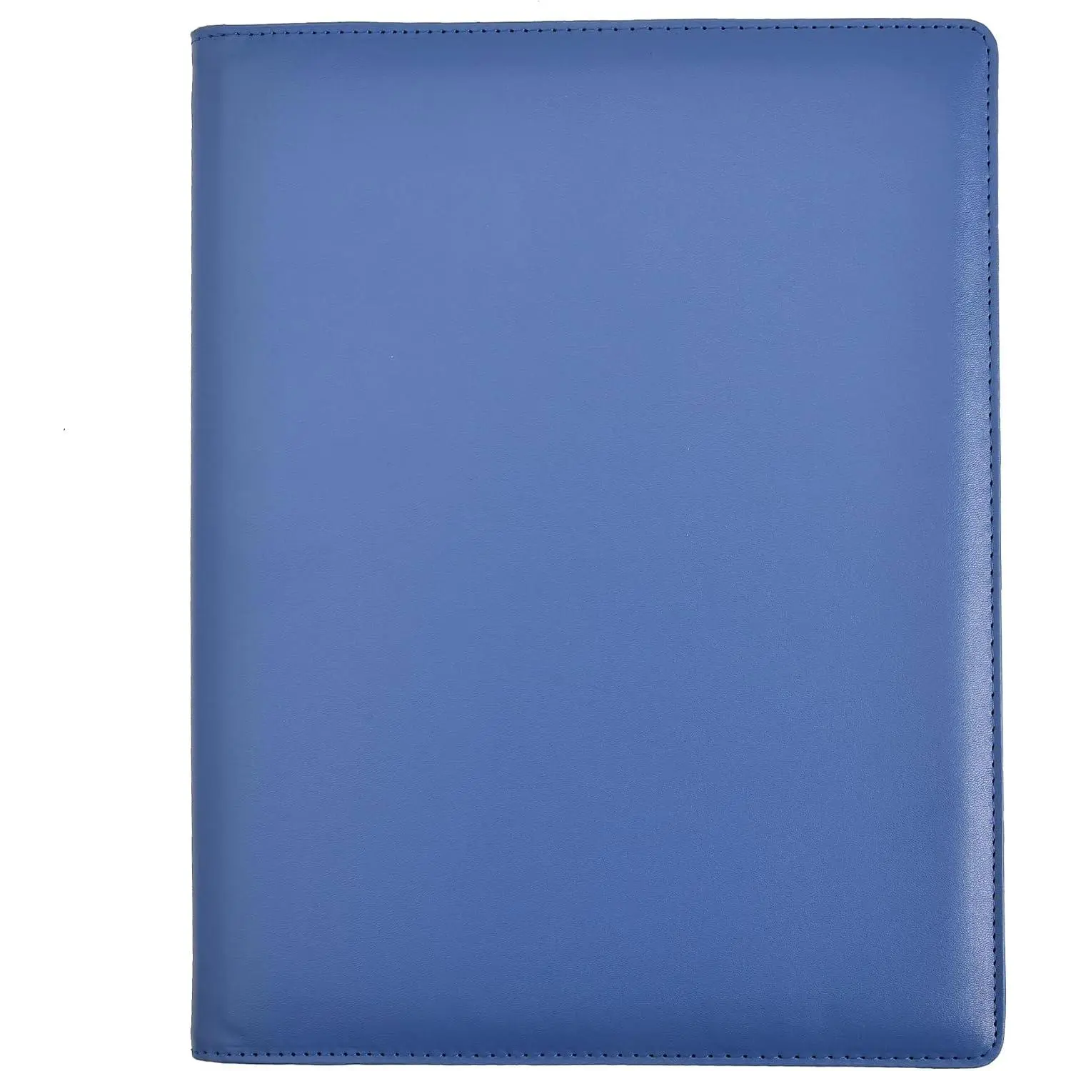 Faux Leather A4 Certificate Presentation Folder - 24 Pockets 48 Sides Professional Document Organizer, Office Conference Binder (Blue)